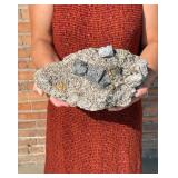 Bournonite with Pyrite Calcite and Sphalerite