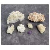 Calcite Quartz Stilbite Mineral Specimens
