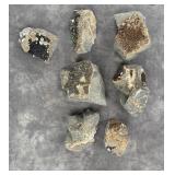 Iridescent Calcite Mineral Specimens