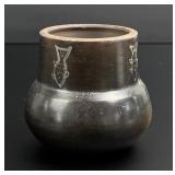Fishing Bear Native American Indian Pot