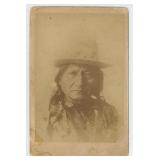 W.R. Cross Chief Sitting Bull Indian Cabinet Photo