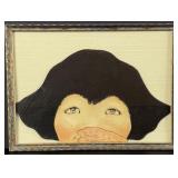 Original Maxfield Parrish Painting Cutout