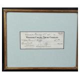 George Ruggles Maxfield Parrish Signed Check