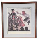 Norman Rockwell School Play Lithograph