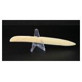 Alaskan Inuit Eskimo Walrus Ivory Letter Opener