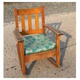 Arts & Crafts Mission Oak Rocking Chair