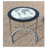 Powell World Map Nesting Table