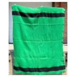 Green Earlys Witney Point Four Point Wool Blanket