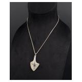 Navajo Sterling Silver Hummingbird Necklace