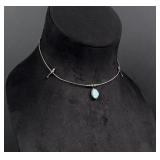 Southwestern Sterling Silver Turquoise Necklace