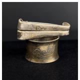 Sterling Silver Diaper Pins and Napkin Ring