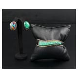 Group of Zuni Sterling Silver & Turquoise Jewelry