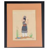 Kai-sa Percy Zuni Indian Serigraph Print