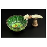 Chinese Jade Ruyi Dragon Belt Hook Cup