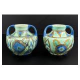 Wadeheath Flaxman Ware Pottery Vases