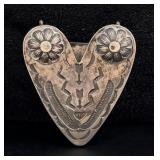 Fred Harvey Era Navajo Sterling Cowboy Belt Tip