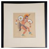 Harrison Begay War Dance Serigraph