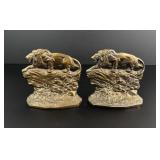 Connecticut Foundry Crouching Lion Bookends