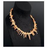 Navajo Sterling Spiny Oyster Shell Necklace