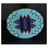 Native American Indian Beaded Belt Buckle