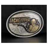 Montana Silversmiths Sacagawea Cowboy Belt Buckle