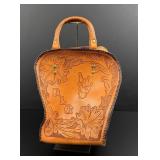 Tooled Leather Cowboy Bowling Ball Bag