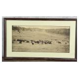 Laton Alton L.A. Huffman Montana Collotype