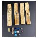 Native American Indian Bone Game Pieces
