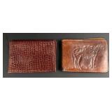 Vintage Leather Cowboy Wallets