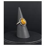 Baltic Amber Sterling Silver Ring