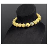 Serpentine Carved Ball Necklace