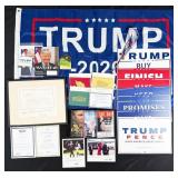Collection of Donald Trump Campaign Memorabilia