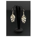 Taxco Mexico Sterling Grape Earrings