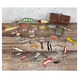 Collection of Vintage Fishing Lures