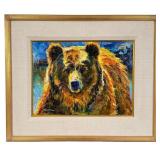 Harry Koyama Young Grizzly Painting