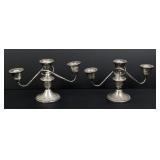 Rogers Weighted Sterling Silver Candlesticks