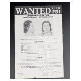 FBI Most Wanted Poster Leonard Peltier