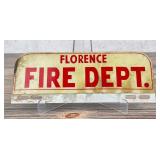 Florence Montana Fire Department Plate Topper