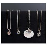 Collection of Sterling Silver Necklaces