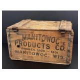 Manitowoc Products Wisconsin Wood Shipping Crate
