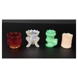 Uranium Glass Toothpick Holders