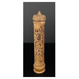 Chinese Bamboo Carved Scroll Holder
