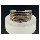 Old Pawn Navajo Sterling Silver Ingot Bracelet