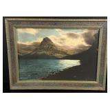 R.E. Marble Glacier Park Montana Hand Tinted Photo
