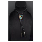 Donald Douglas Navajo Sterling Silver Bolo Tie