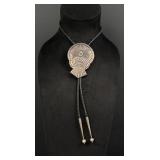 Emerson Bill Navajo Sterling Silver Bolo Tie