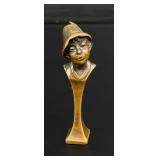 Bronze Figural Boy in Hat Wax Seal