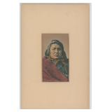 Laton Alton Huffman Montana Deaf Bull Collotype