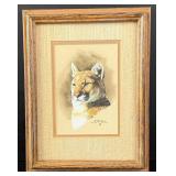 A J Jeanie McCoy Mountain Lion Painting