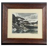 Alfred Blyth Bow Lake Canada Tinted Photo